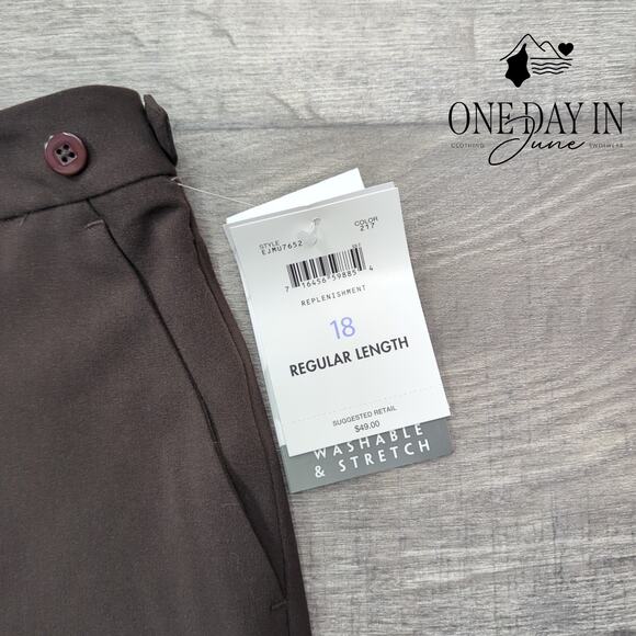 Emma James Replenishment Stretch Dress Pants Size 18 - Picture 2 of 6